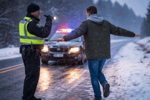Winter Field Sobriety Tests in SC: How Cold, Wind, and Uneven Shoulders Skew “Clues” (Greenville & Spartanburg)